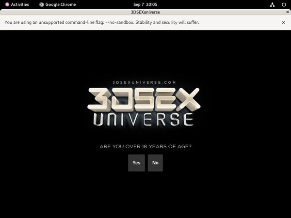 3D SexU Niverse Percent Off