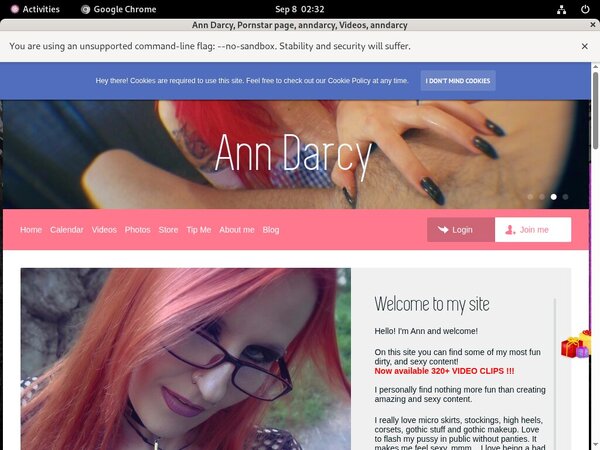 Ann Darcy Password Share