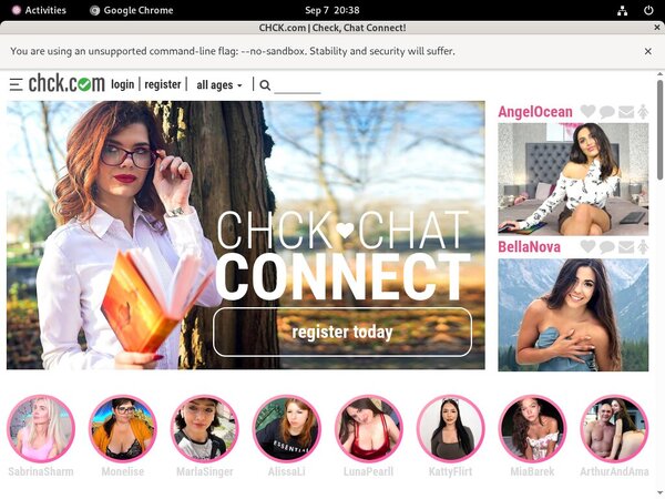 Chck.com Mobile Accounts