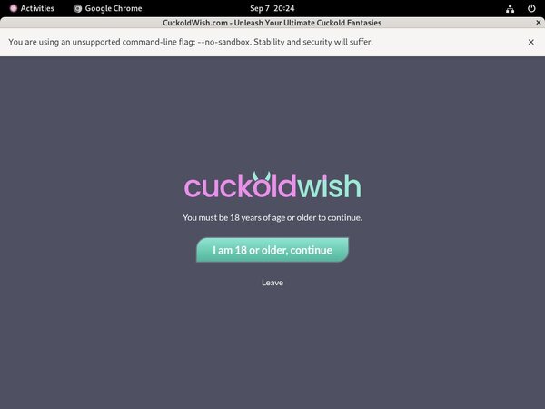 Cuckoldwish 1 Day Trial