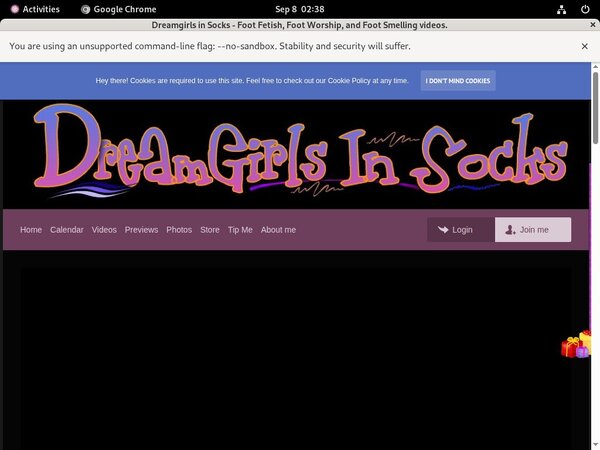 Dreamgirls In Socks Signup Form