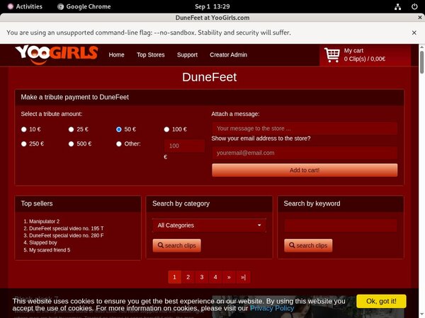 Dunefeet Paysite