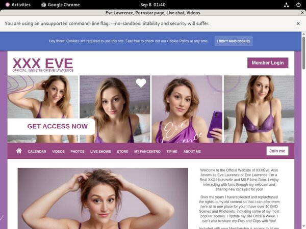 Eve-lawrence.com Username