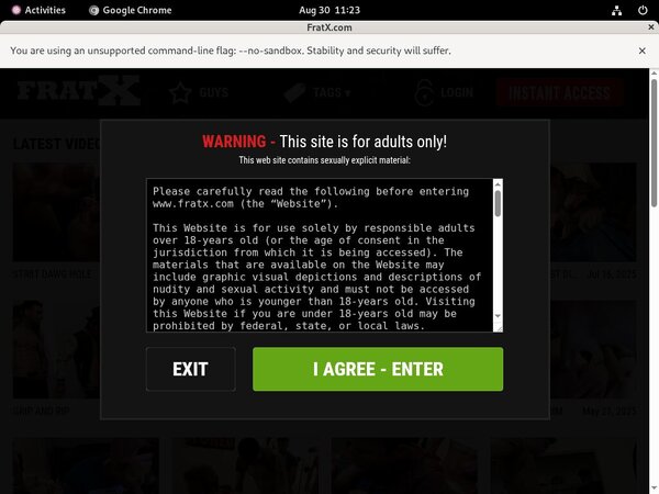 Fraternity X Subscription Deal