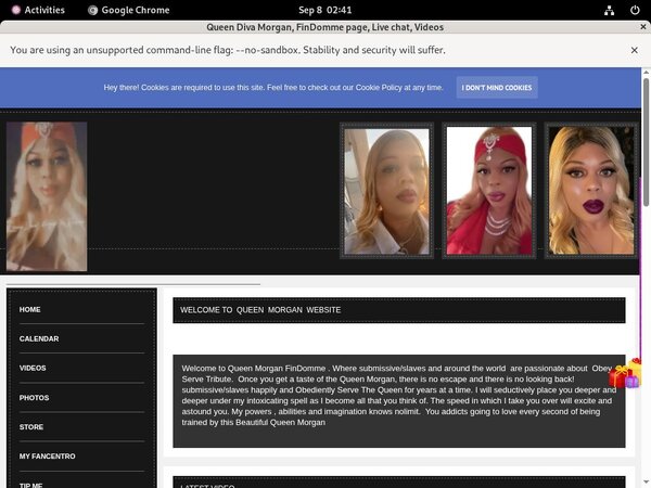 Free Queen Diva Morgan Membership Discount