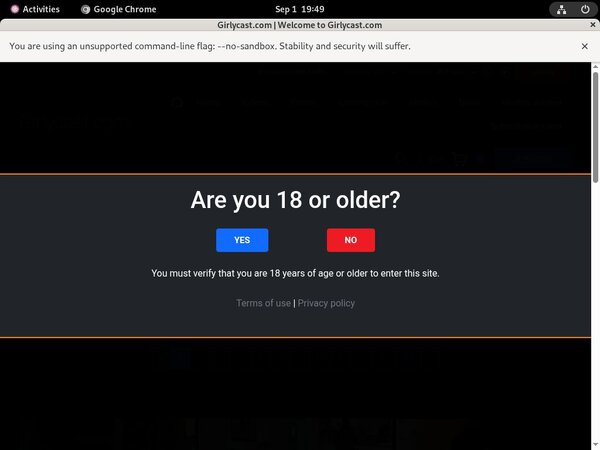 GirlyCast.com Without Credit Card