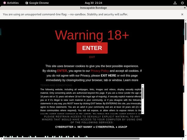 Inescapablebondage.com Network Password