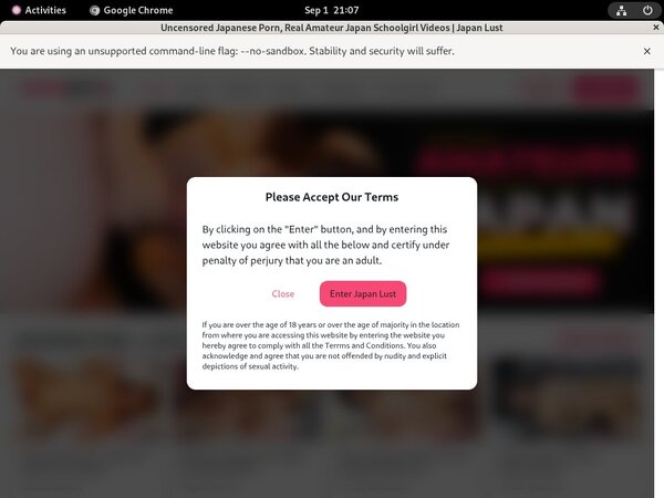 Japan Lust Free Trial Acc