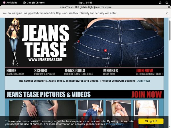 Jeans Tease Account Discount