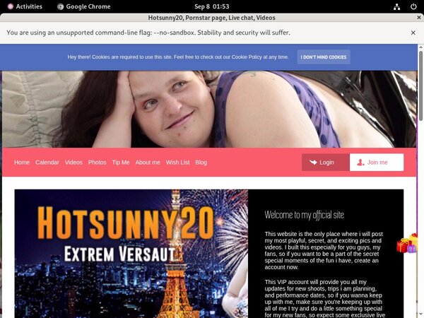Make Hotsunny20 Account