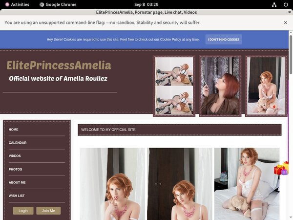 New ElitePrincesAmelia Account