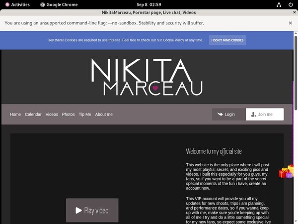 Nikitamarceau.modelcentro.com Buy Membership