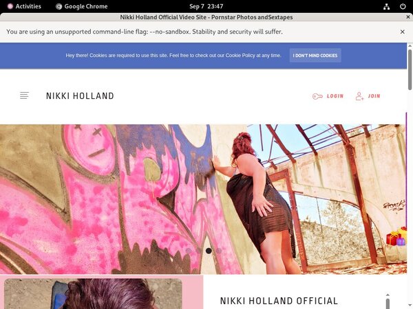 Nikki Holland Pay Site