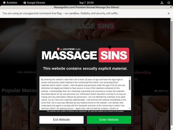 One Time Massage Sins Discount