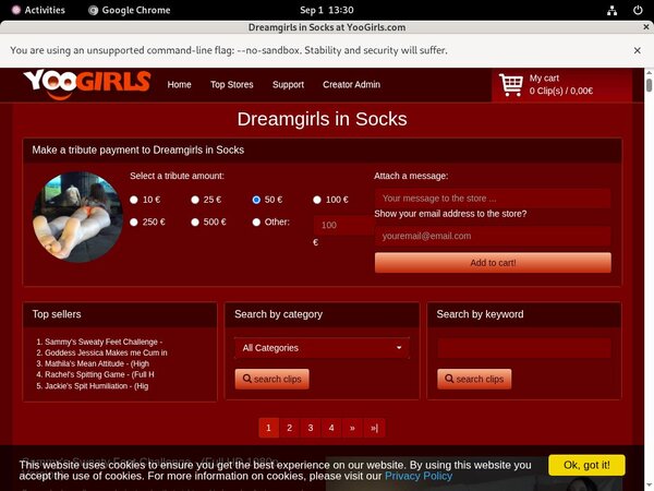 Signup Yoogirls.com Paypal