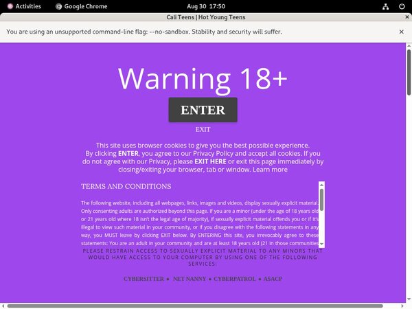 Teens Cali Gift Card
