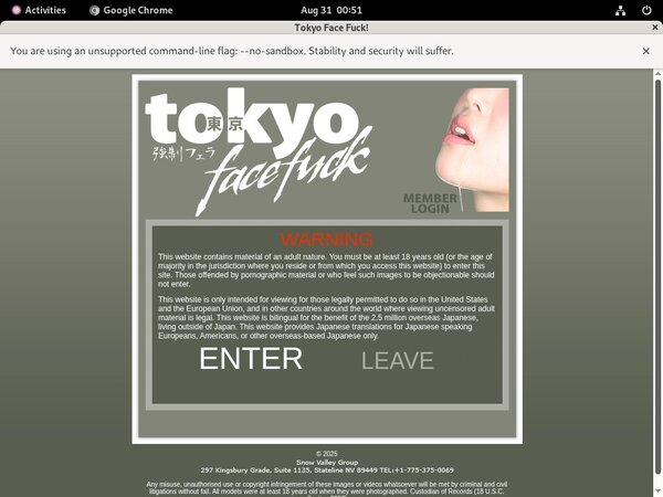 Tokyofacefuck.com Sign