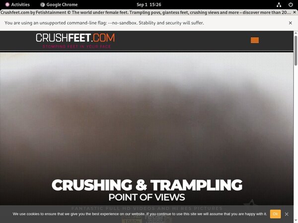Working Crushfeet.com Password