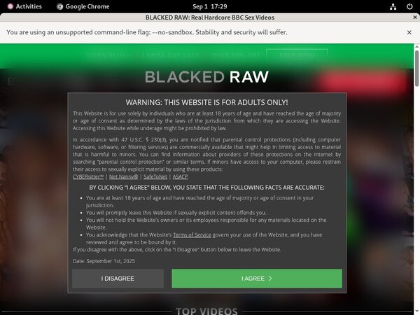 Blacked Raw Signup Discount